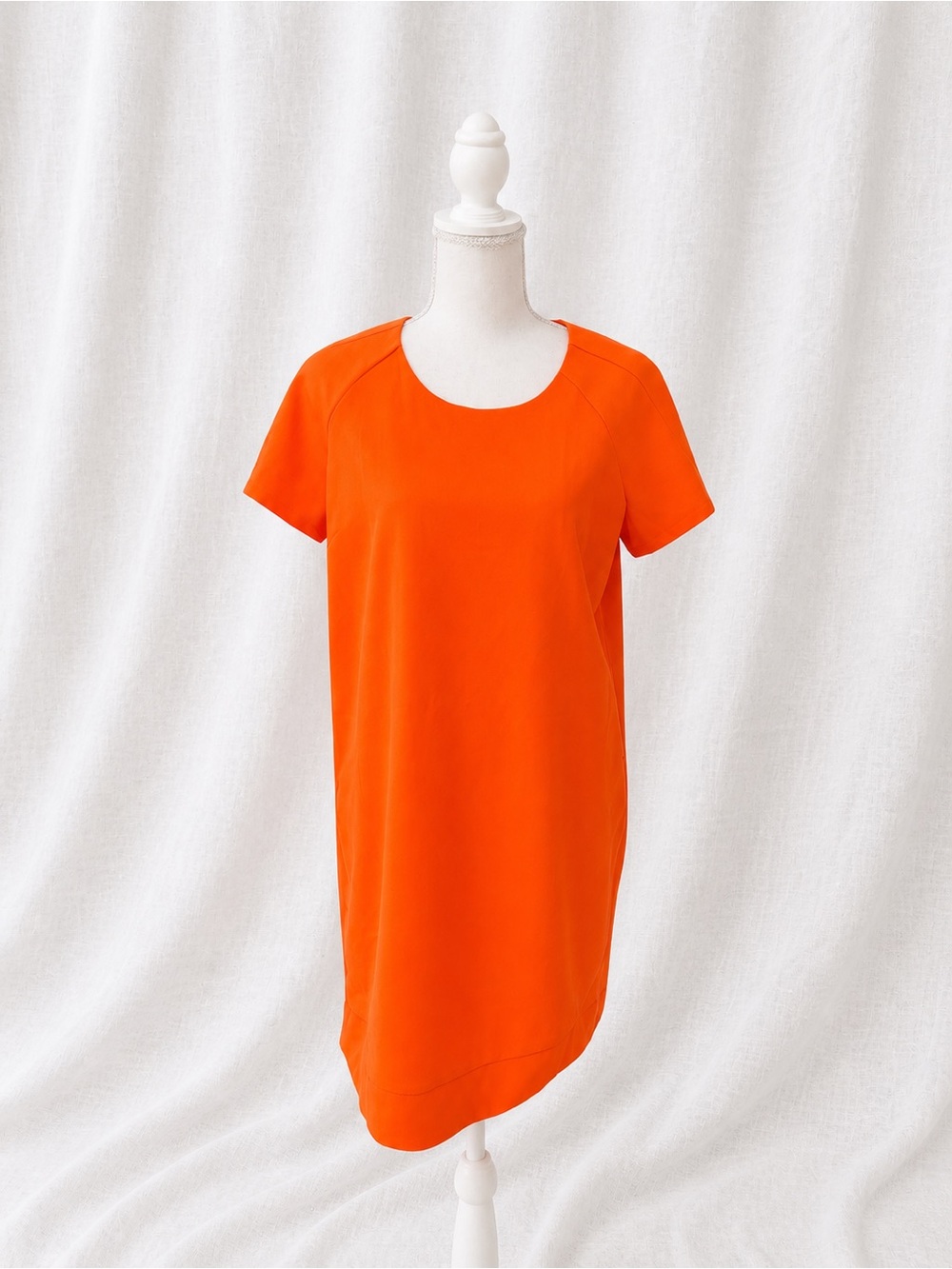 Sans Souci Vibrant Orange Short Sleeve Shift